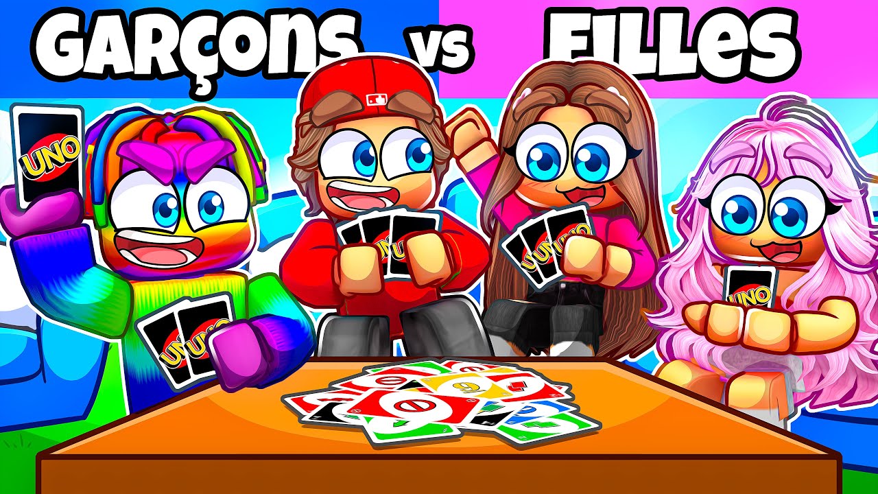 FILLES vs GARÇONS sur UNO !
