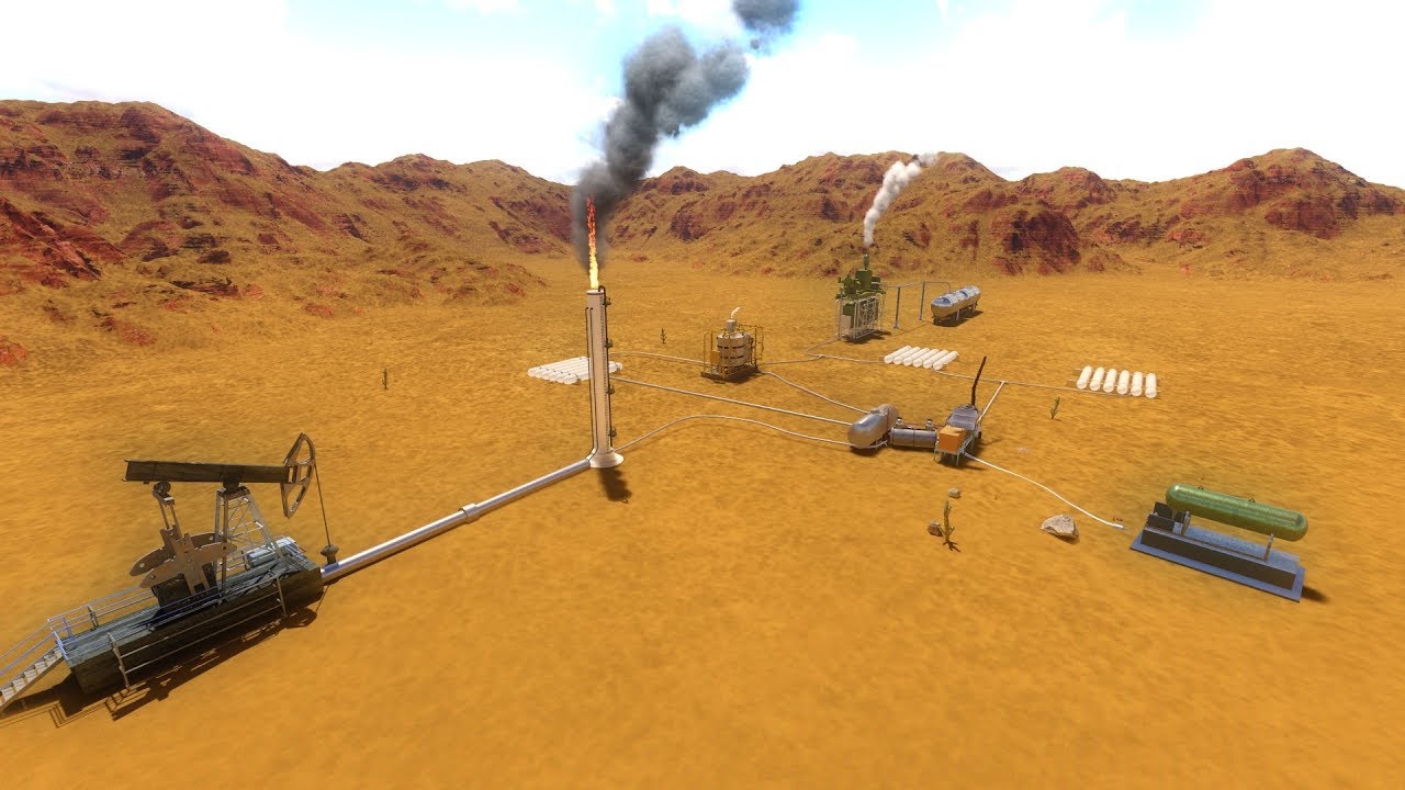 Gas refinery animation v.1