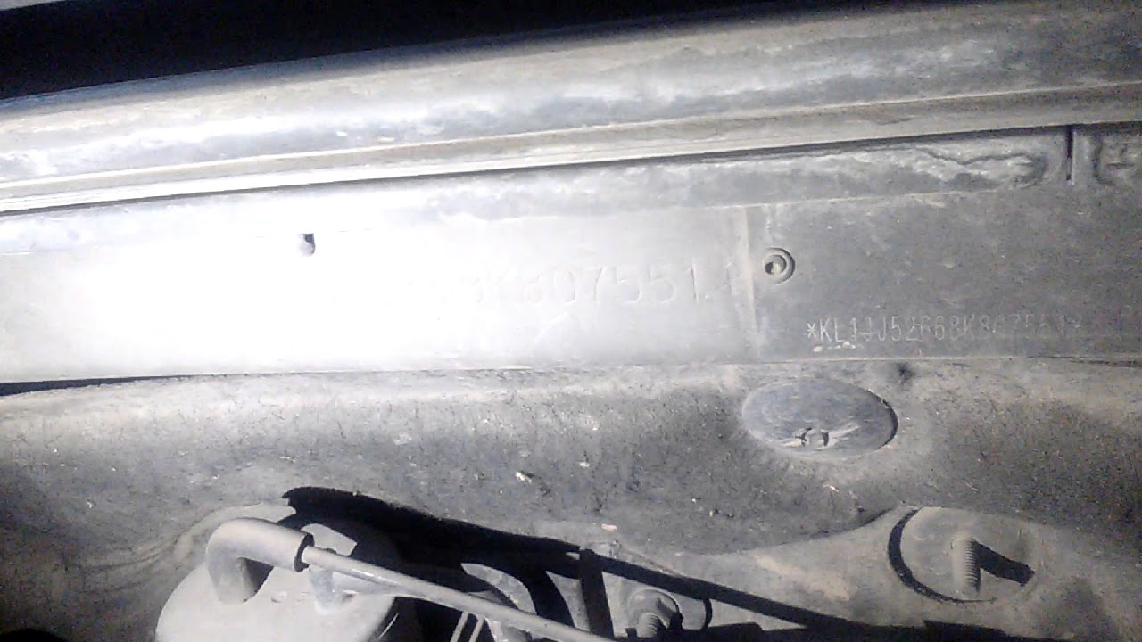Número de motor y número de chasis