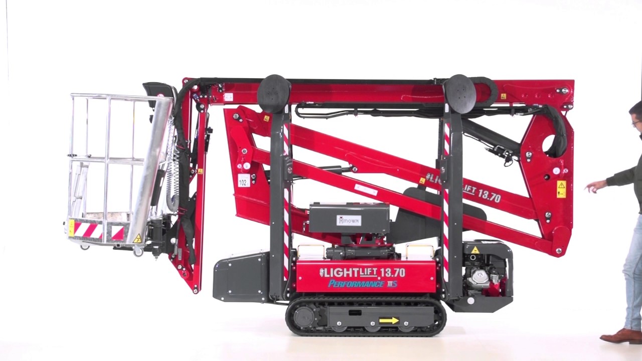 New tracked aerial platform LightLift 13.70 Performance IIIS Hinowa