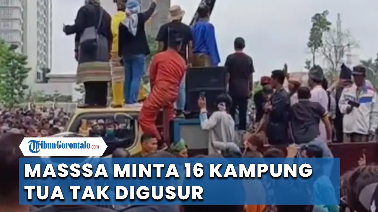 Massa Minta 16 Kampung Tua di Rempang Tak Digusur