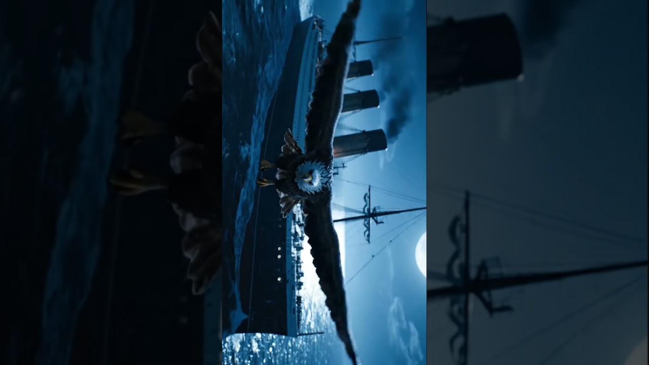 Stunning Moonlight Sea Cinematic #DraculaNight #CinematicAI  #FullMoon #EpicVisuals#SeaCinematics