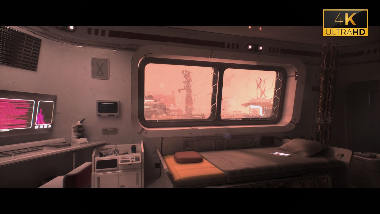 Experience Mars: Colony Ambience with Wind Sounds & Brown Noise