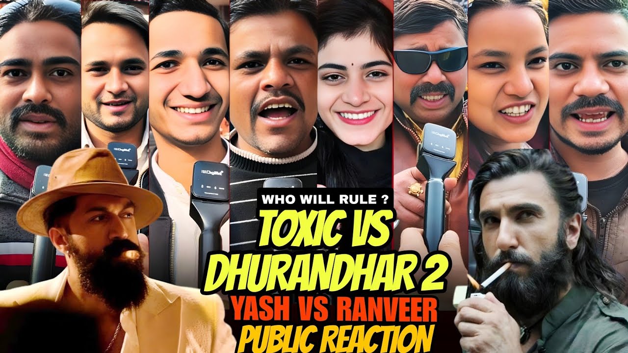 BAAP RE 😱|  toxic vs dhurandar 2 public reaction | yash vs ranveer | who will rule ?