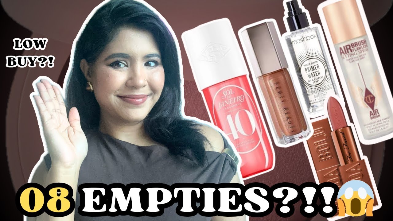 Project Pan Update #01 |Lots of empties & MAKEUP LOW BUY ANNOUNCEMENT(Hindi) 🎉✨🎀