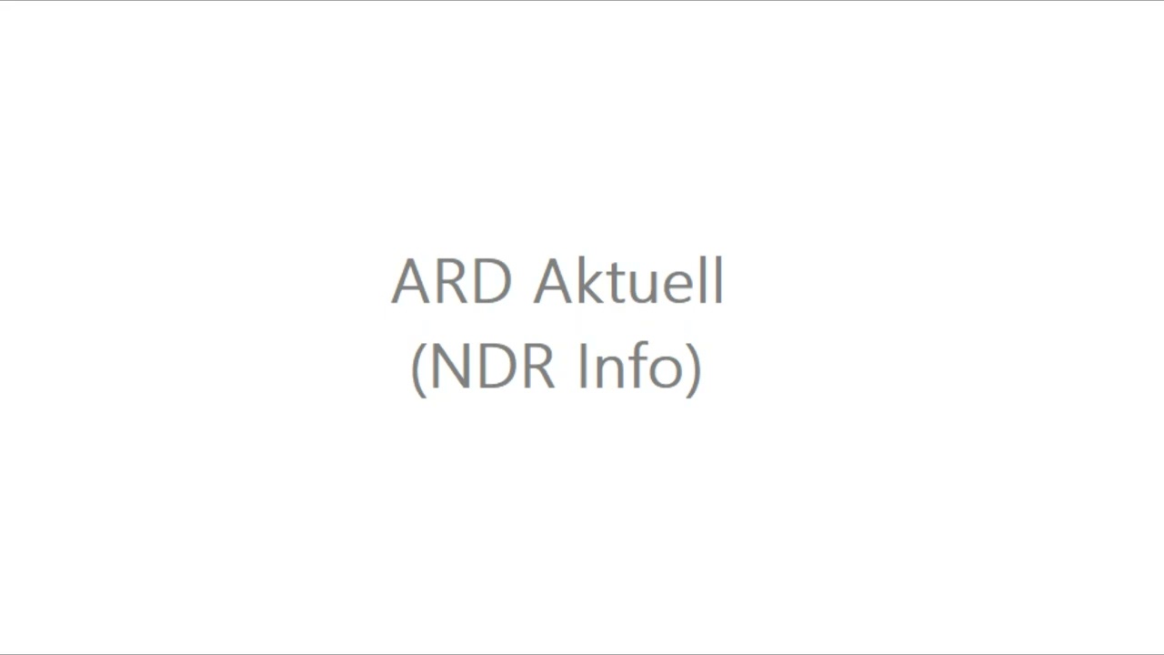 ARD Aktuell von NDR Info - Backtimer Nachrichtenintro Version 4