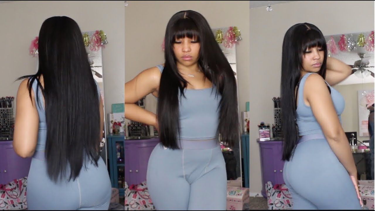 Fringe Tapered Bangs and Layers on 4x4 Closure Wig - AliGrace