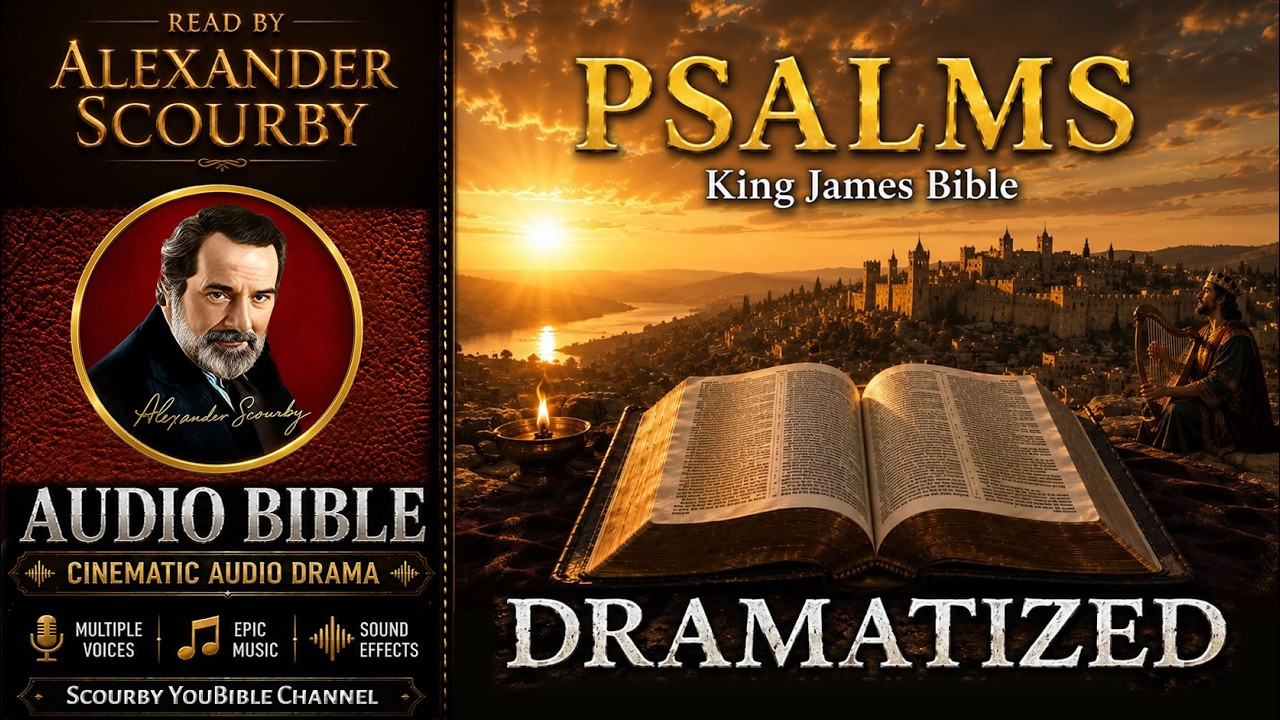 19 Book of Psalms: SCOURBY DRAMATIZED KJV AUDIO BIBLE with music, sounds effects and many voices
