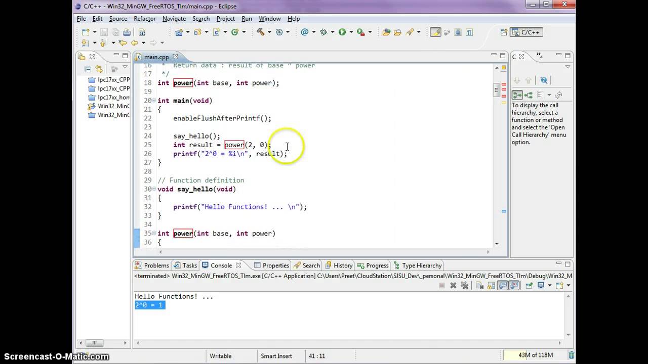 Functions in C/C++