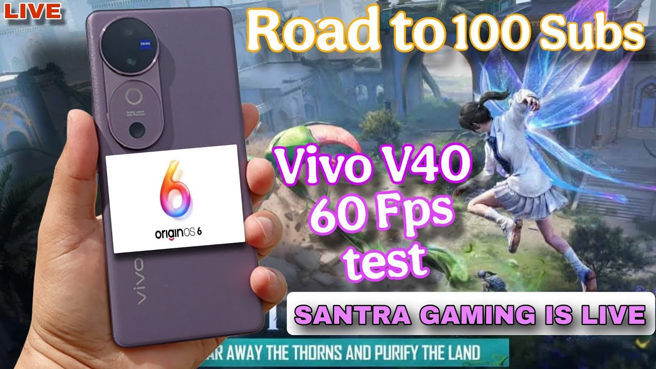 Vivo v40 Aggressive Gameplay | SANTRA IS LIVE  #streamwithglip