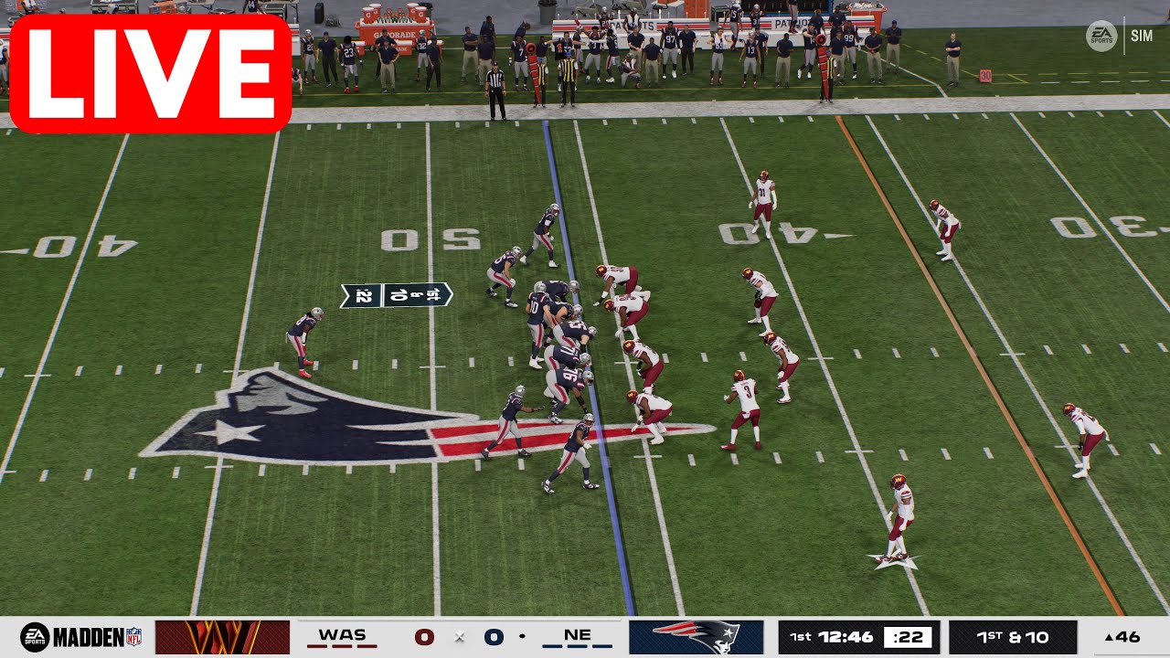🔴 Washington Commanders vs New England Patriots | Preseason Week 1 8 August 2025 Madden26 Simulation