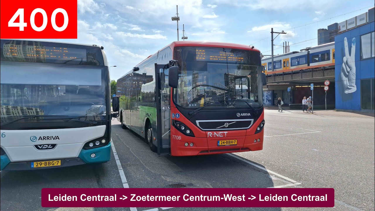 [Arriva ZHN] Trajectfilm RNET Lijn 400 Leiden Centraal - Zoetermeer Centrum-West v.v. | 4K