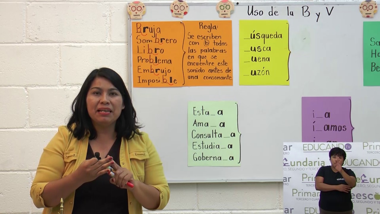 Primaria 3º y 4º Clase:  58 Tema: Uso de la b y v