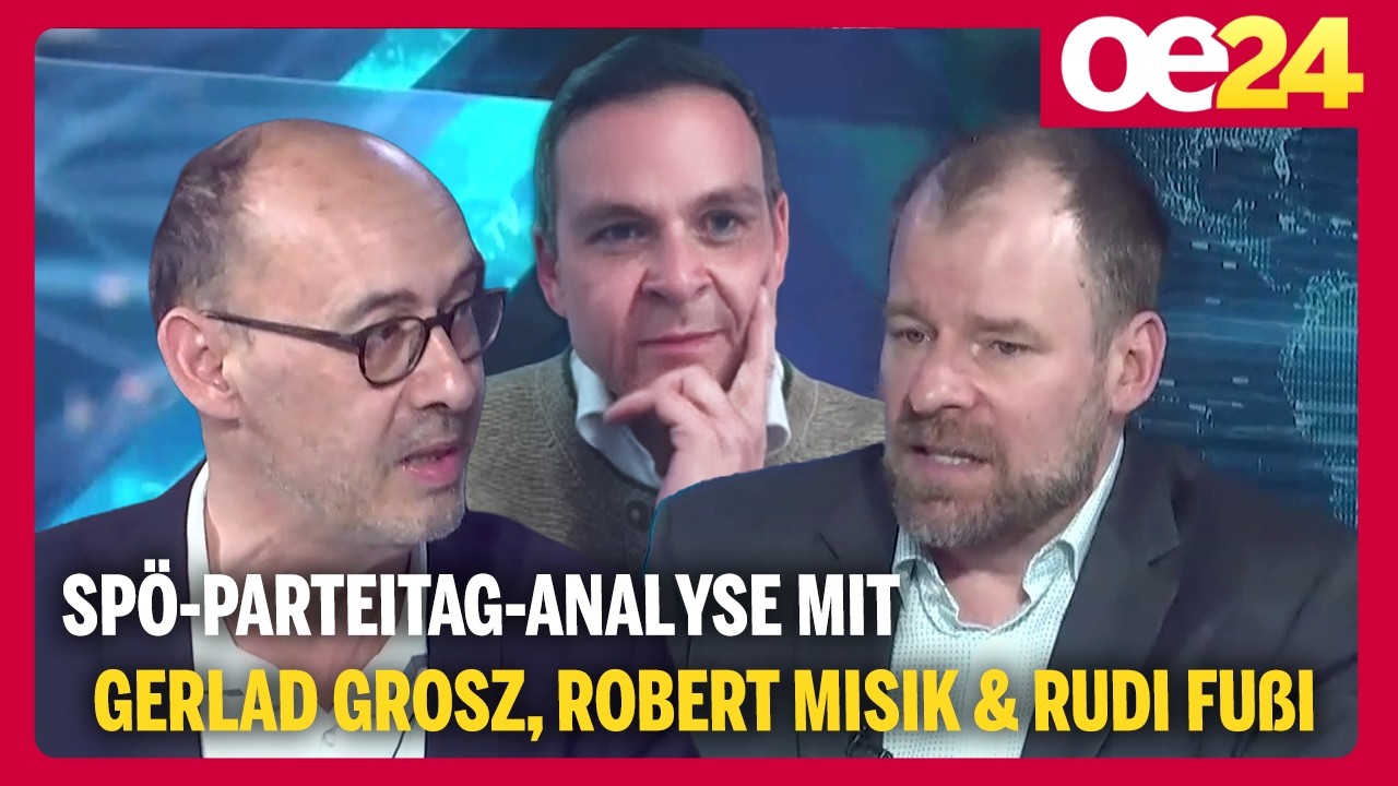 SPÖ-Parteitag: Nur 81,5 % für Babler | Analyse von @geraldgrosz, Robert Misik & Rudi Fußi