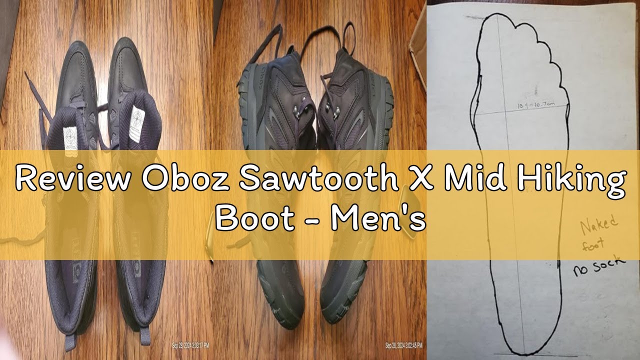 Review Oboz Sawtooth X Mid Hiking Boot - Men's