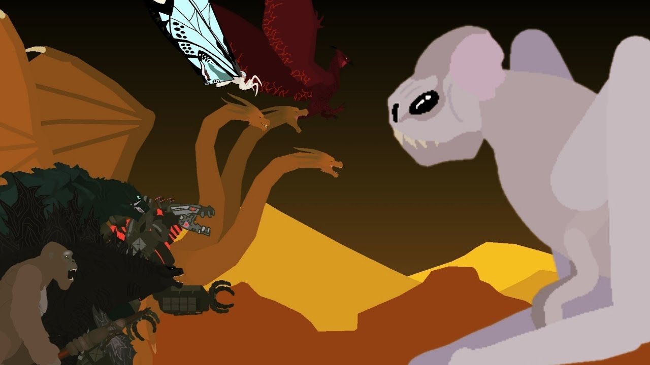 Godzilla x Kong All Monsters vs Cloverfield FINAL / Stick Nodes Animation