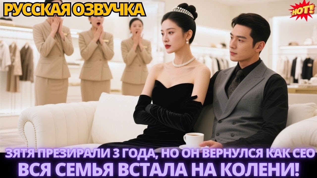 Зятя презирали 3 года, но он вернулся как CEO — вся семья встала на колени! #дорама #китайские