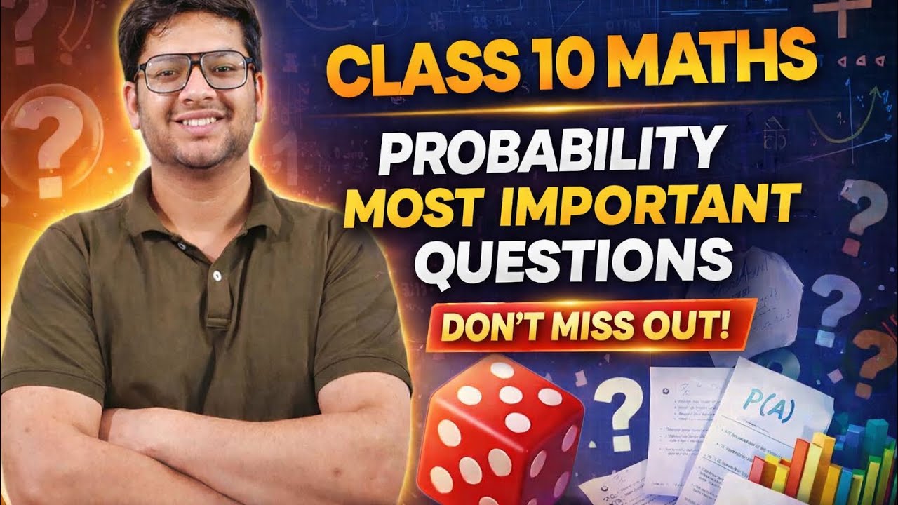Class 10 Maths Probability Most important question for Boards part 1