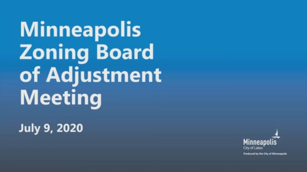 July 9, 2020 Zoning Board of Adjustment (FULL)