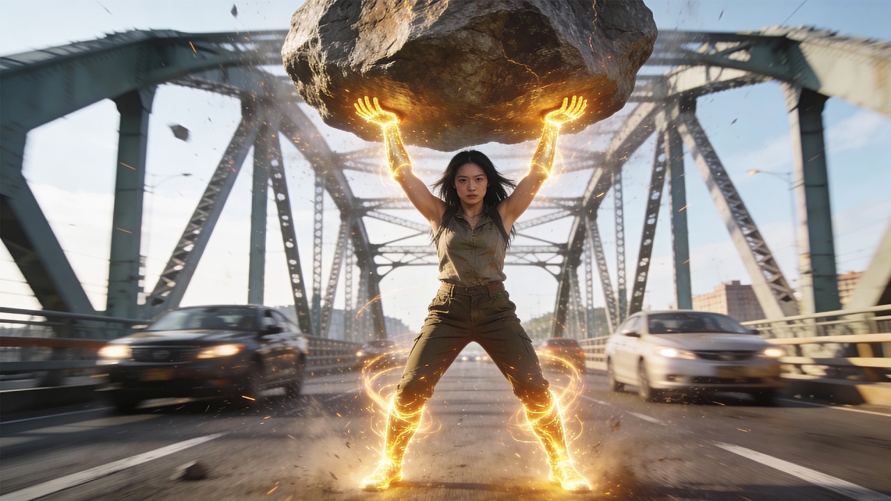 بنت بتورث قوة خارقة من والدتها بتخليها تشيل صخور تقيلة وزنها 200 طن !