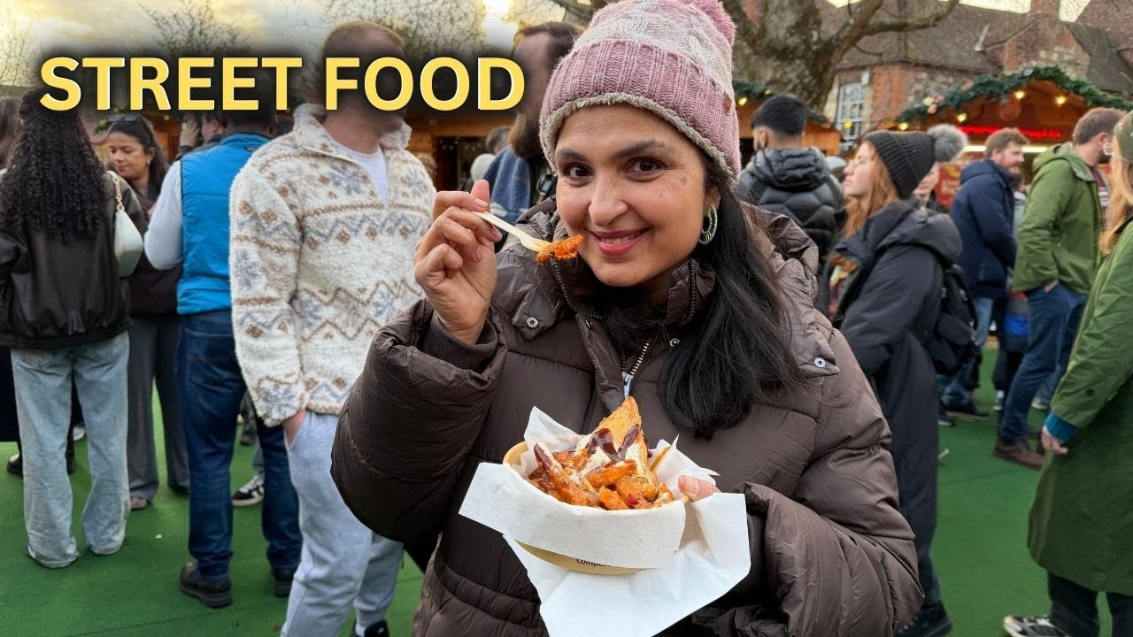 A day in the market - STREET FOOD / Winchester Christmas Market