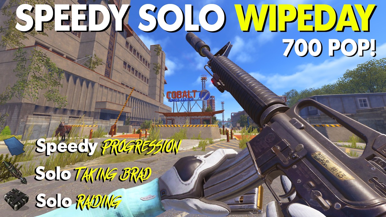 The FASTEST SOLO Speedruns High Pop Wipe Day | Official Vanilla Rust