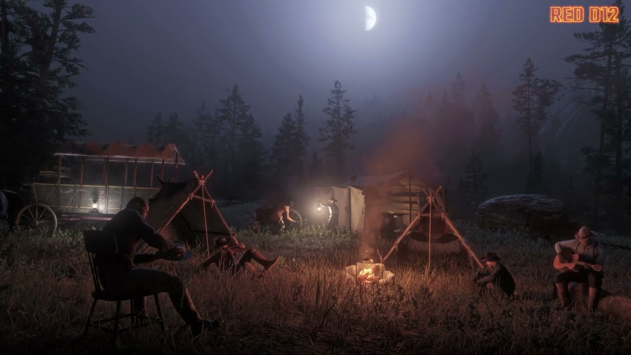 🎵 Relax With Arthur Morgan in the Night | RDR2 ASMR