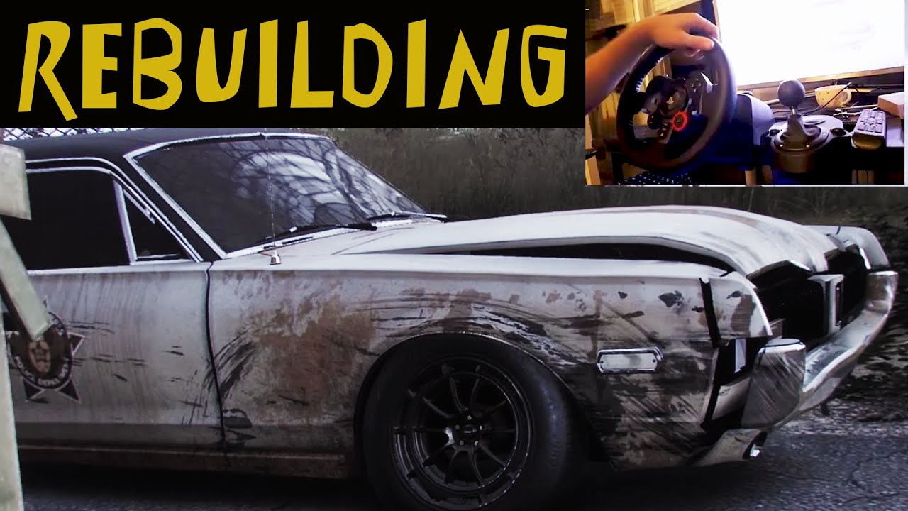 Rebuilding Mercury Cougar 1967 Classic  - NFS Heat - LOGITECH G29 Gameplay