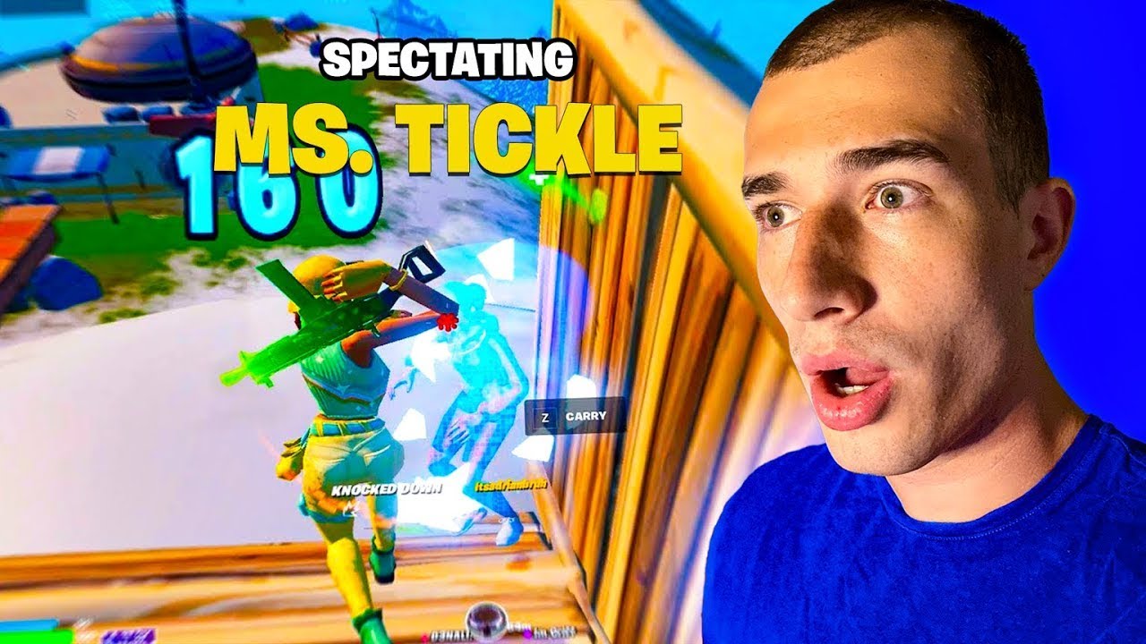 Реакция на то, как Тикл уничтожает профессионалов Fortnite под прикрытием девушки