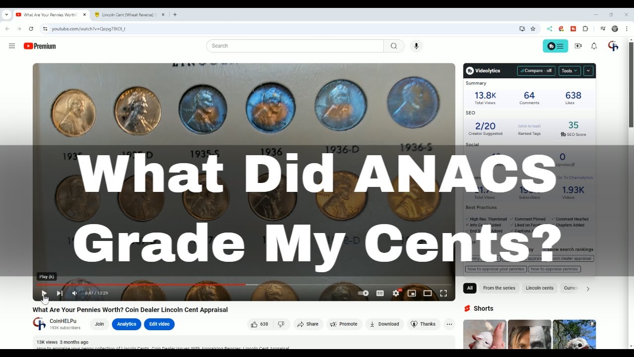 What Did ANACS Grade My Toned Wheat Pennies? Coin Grade Reveal