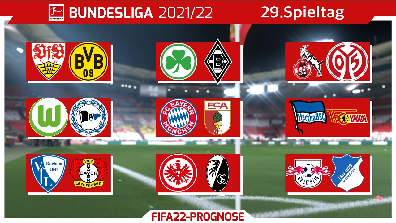 FIFA 22: Bundesliga - 29.Spieltag I 2021/2022 I Prognose l Deutsch [FULL HD x PS5]