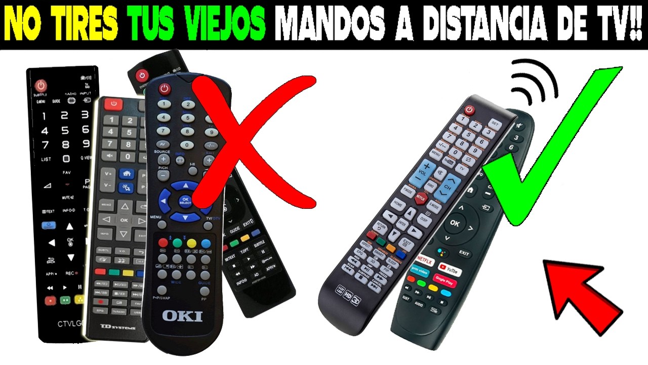 “No tires tus mandos viejos ❌ Mira lo que puedes hacer con ellos”