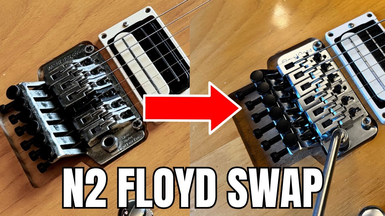 Washburn N2 Takeuchi 600s Floyd Swap! M6, M7, M8 studs?!?