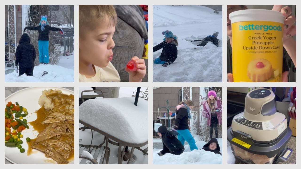 BIG SNOW STORM, FAMILY TIME, NINJA CRISPI, NEW FOOD, KIDS ARE FUNNY VLOG 1/19-1/29/26 | Angie's Life