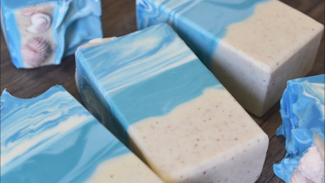 Oasis Beach Theme Cold Process Soap Making