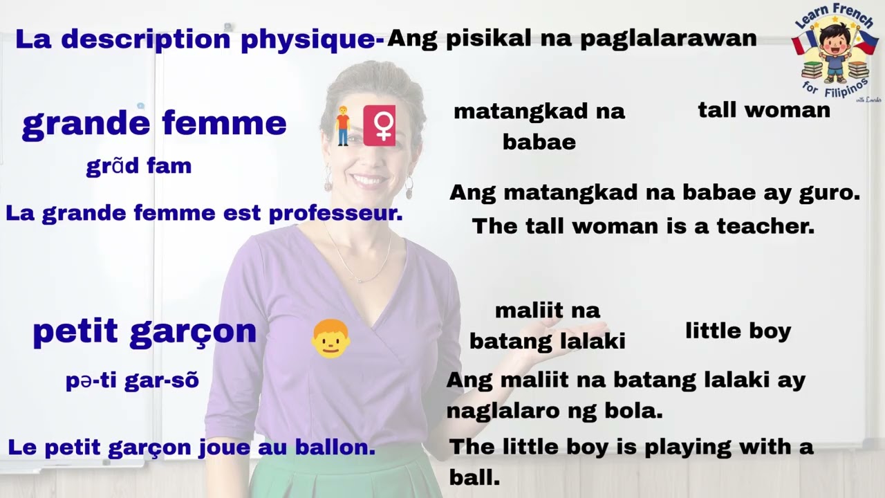 Lesson 8.1:  La description physique