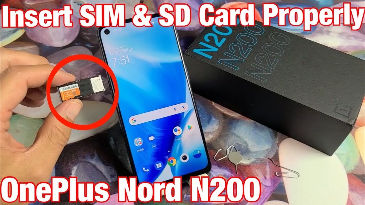 OnePlus Nord N200: как вставить SIM-карту и SD-карту и проверить настройки