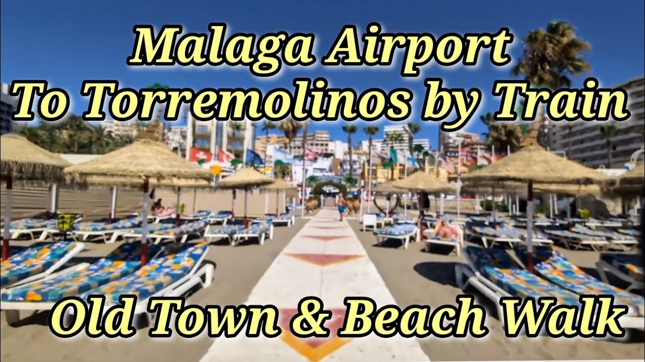 Málaga to Torremolinos Walking Tour | Train Ride + Old Town to Beach in Costa del Sol