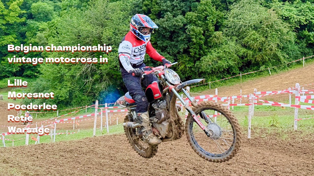 The mid-season of the Belgian vintage motocross championship in 2025