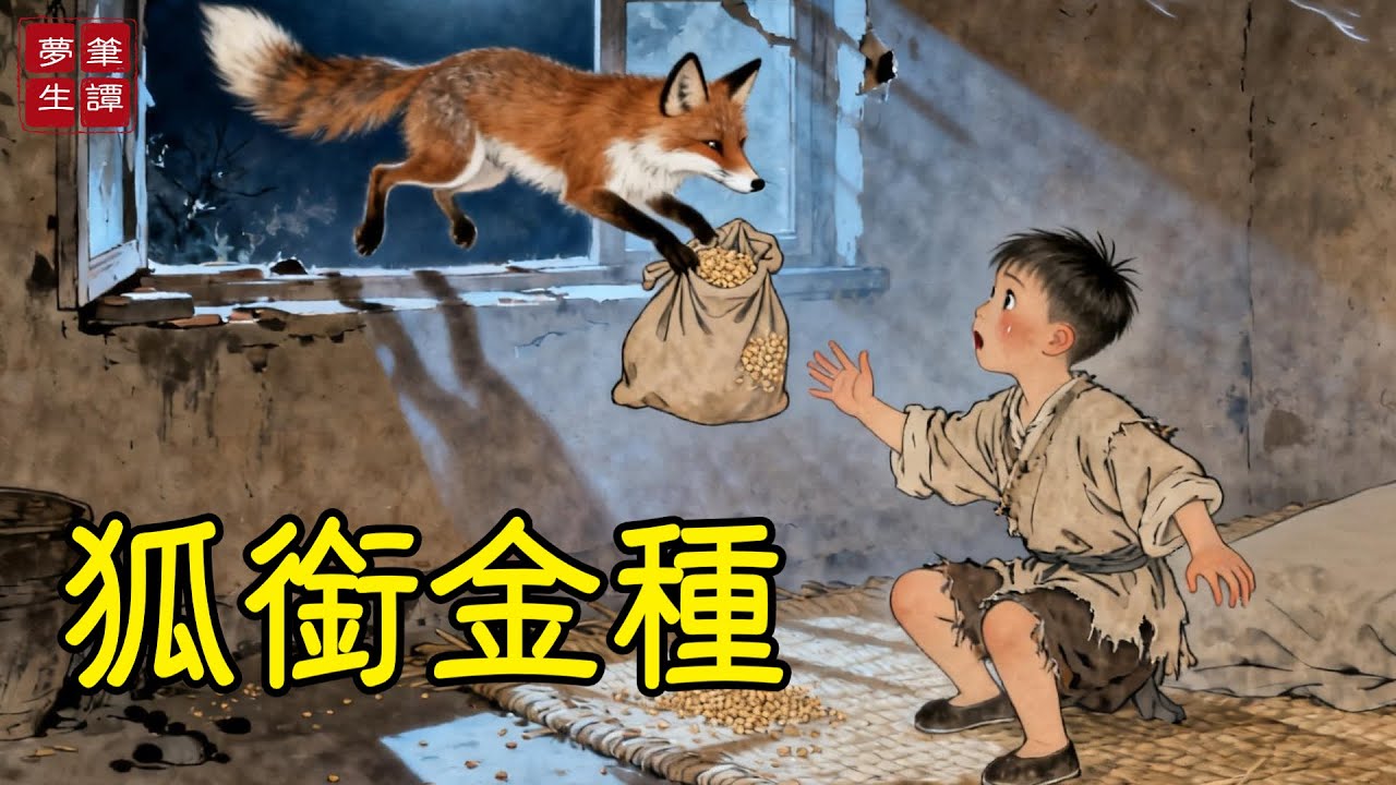 窮小子被兄嫂趕出家門，寒冬救了只凍僵的小狐貍，狐貍半夜叼來半袋谷種，他種下後竟長出滿田金穗，兄嫂趕來一看當場傻了！#故事#民間傳說#奇遇#報恩#原創故事