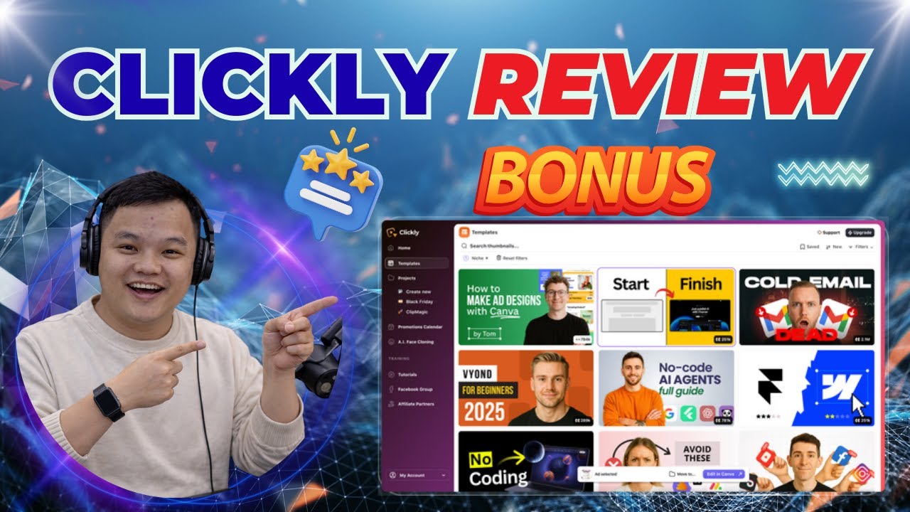Clickly Review 🎯 Make Data Backed Thumbnails Fast | Full Demo + Clickly Bundle And Clickly OTO Bonus