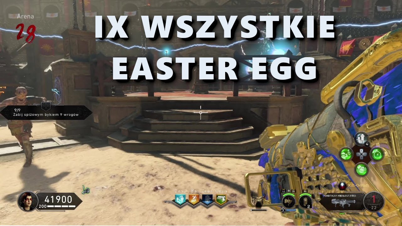 BLACK OPS4 TRYB ZOMBIE - IX WSZYSTKIE EASTER  EGG 