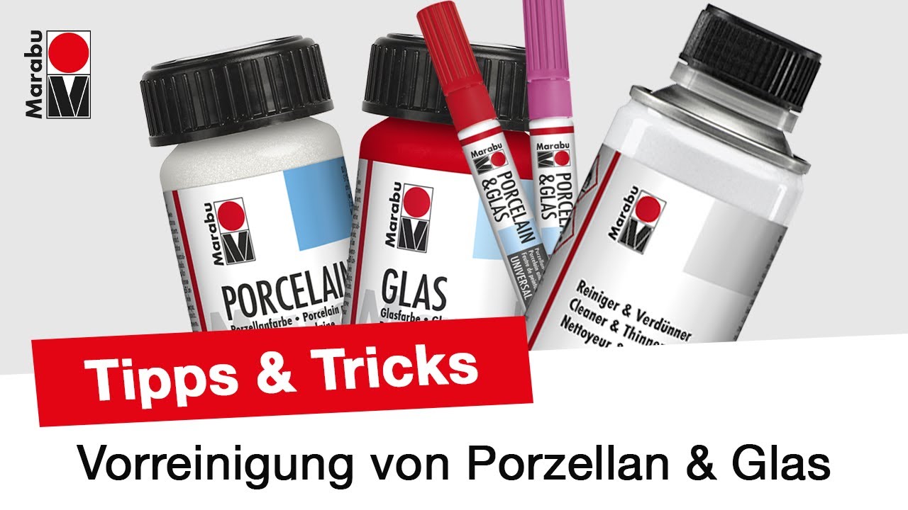 Porzellan reinigen | Das solltet ihr beim Bemalen von Porzellan beachten | Marabu Tipps&Tricks