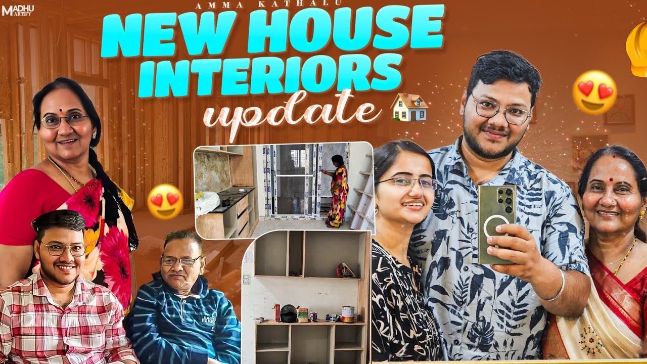 New Home Interiors Update 🏡|  Family time #teluguvlogs #interiors 