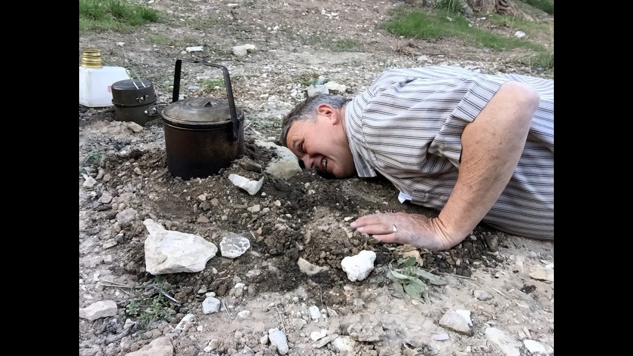 Bury Your Alcohol Stove to Cook in High Wind - Trangia or Other