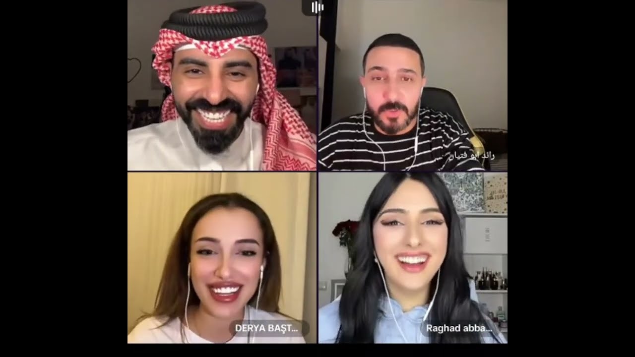 ناصر الوبير مع داريا تركيه ورائد ابو فتيان ورغد عباس جولات رباعية روعه كلو ضحك وناسه 🤣