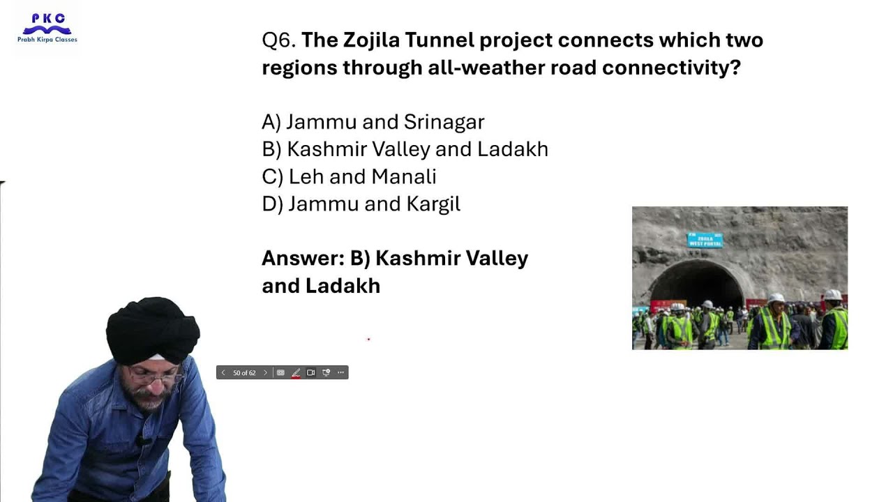 The Zojila Tunnel Project connects which two regions through all-weather road connectivity?