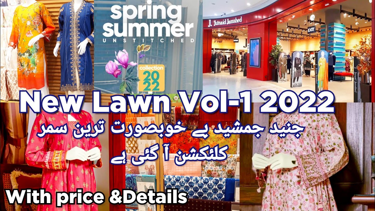 j.junaid jamsheed New summer Lawn Collection 2022//j.new arrival 2022