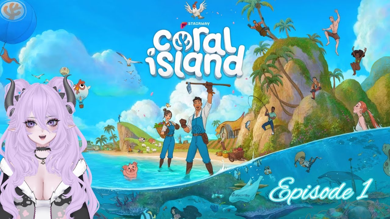Coral Island Ep 1: Welcome to the Island | Relaxing Gameplay for Sleep or Study