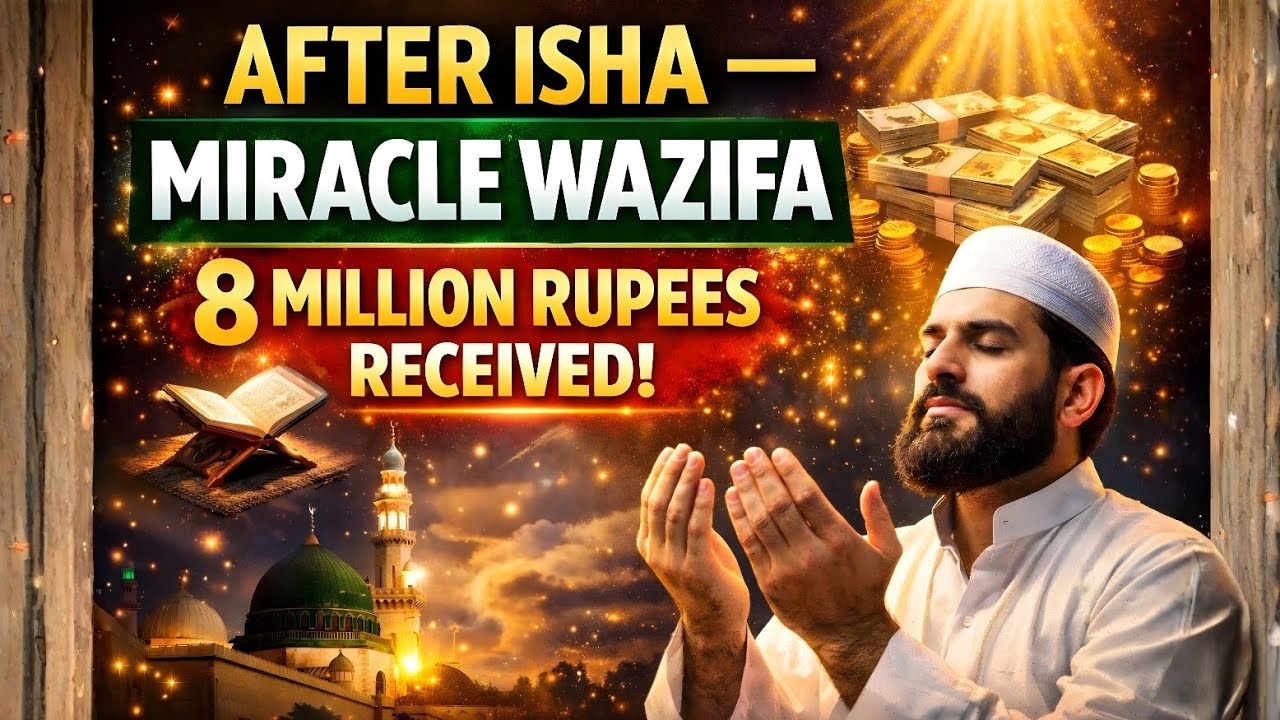 After Isha Recite These 3 Names of Allah | Tested Wazifa for Rizq, Wealth & Debt Relief
